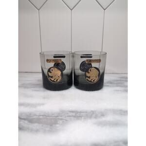 Aquarius Zodiac Drink Glass Set, Astrological Rocks Glasses, Set of 2, Astrology
